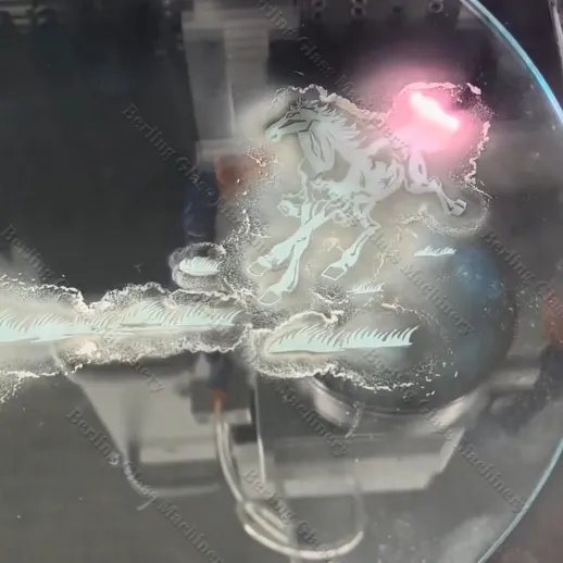 Glass Mirror Laser Cutting Sandblasting Drilling Machine for LED Mirror and Glass with CE