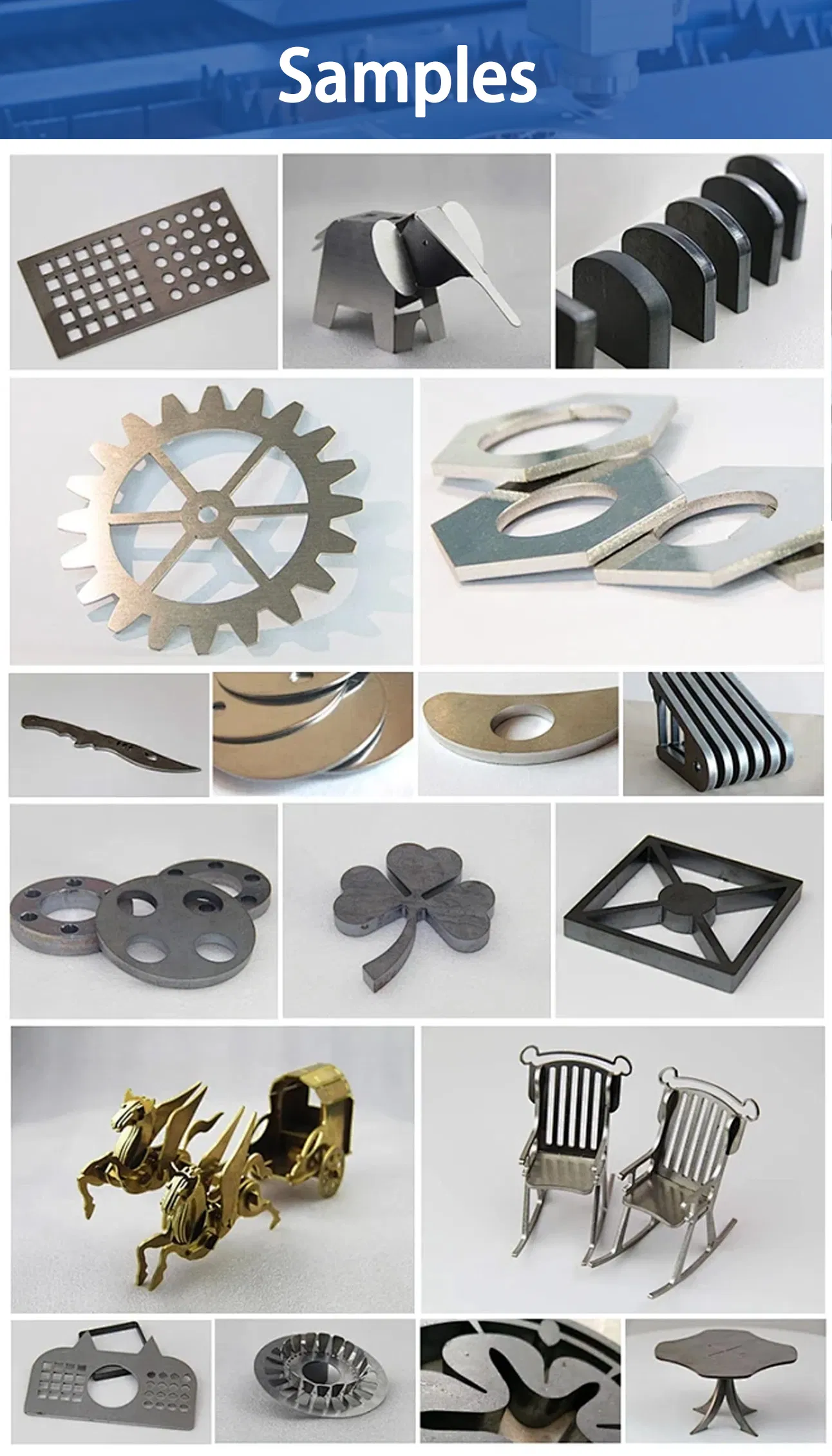 Cutting Samples Gallery