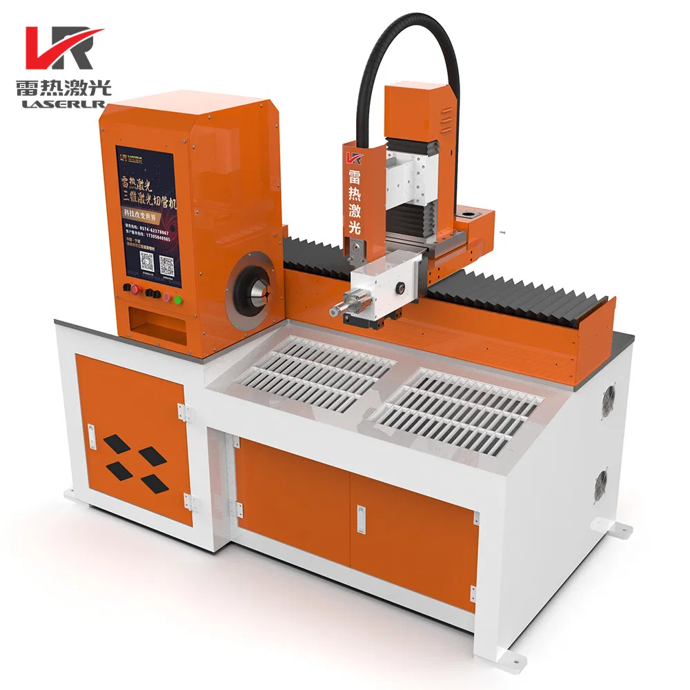 High Precision Semi-Automatic Three-Dimensional CNC 3D Fiber Laser Cutter Pipe Cutting Machine for Metal Quare /Oval/Round Tube