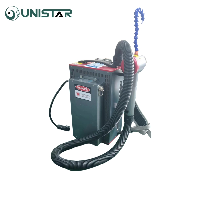 100W 200W Backpack High Quality Hand Held Pulse Laser Rust Remove Cleaning Machine Pulsed Fiber Laser Cleaning Machine