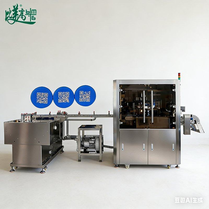 Automatic Feeding UV Laser Marking Machine with Vision Inspection &amp; Rejection for Milk Cap