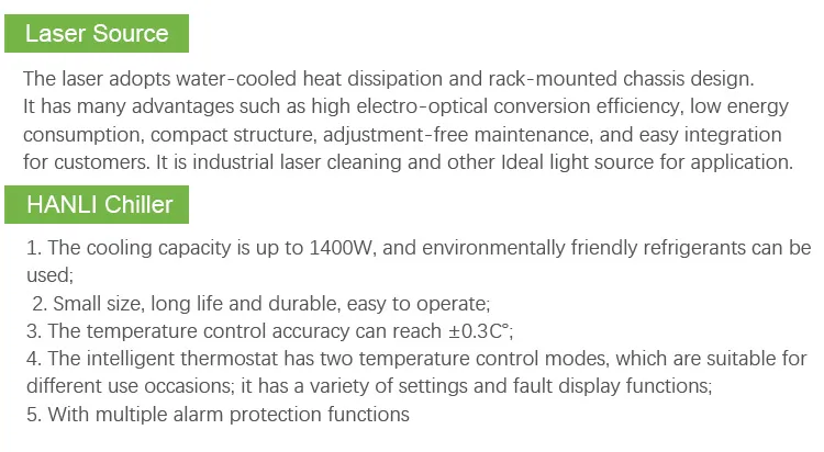 Pulsed Laser Cleaning Machine Great for Precision Parts Electronics PCB Surface Decontamination ISO Standard