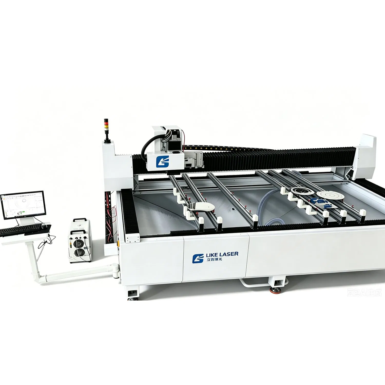 Glass Mirror Laser 3 in 1 Equipment Sandblasting Drilling Paint Removal Machine