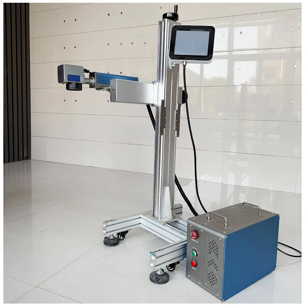 CO2 Laser Wire Marking Machine OEM All Material Laser Etching Machine for Plastic Marking Fiber Laser with Conveyor Belts 30 Watt Laser Batch Coding Machine
