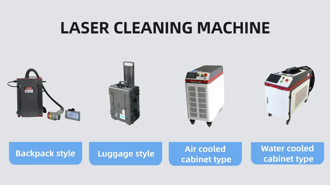 Cabinet Air-Cooled Pulse Laser Cleaning Machine