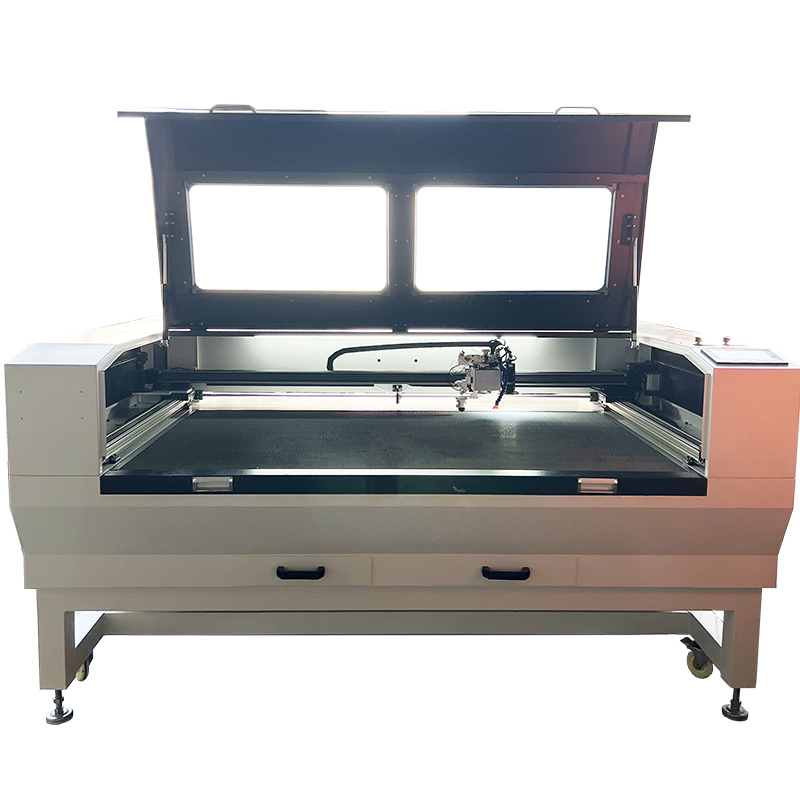 Full Flight Cutting CO2 Laser Marking Machine for Leather Engraving