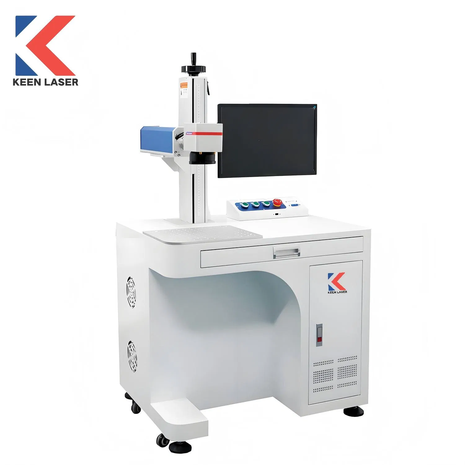 Factory Supply Industrial Cabinet Desktop 3D Portable Mini CNC Metal Steel Plastic Printer Jewelry Engraving Printing UV CO2 Mopa Fiber Laser Marking Machine