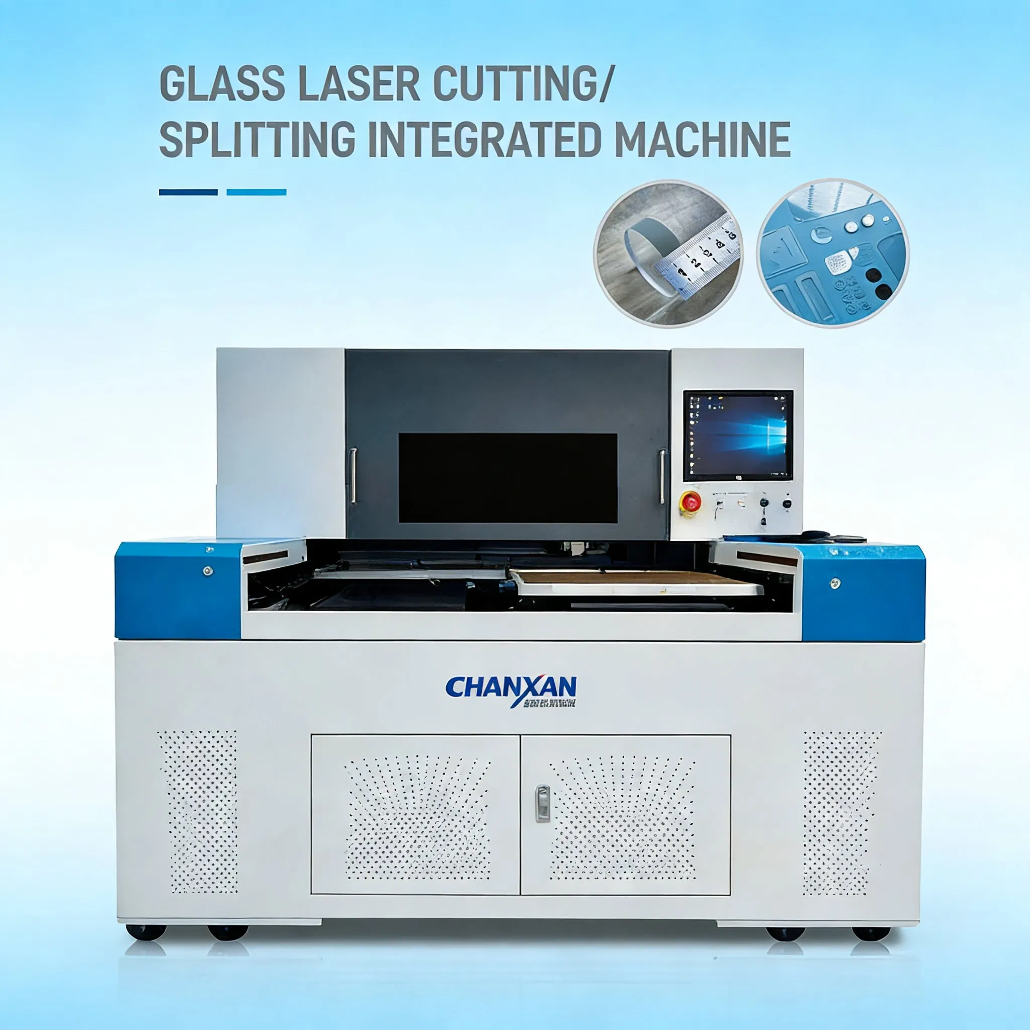 Automatic Picosecond and CO2 Laser Cutting Machine for Glass Production
