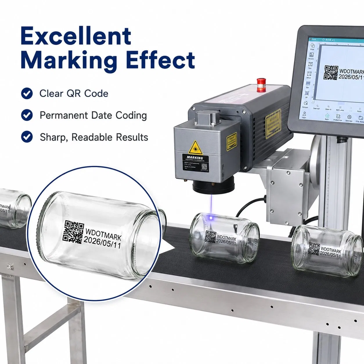 Wdotmark High-Precision UV Laser Marking Machine for Industrial Applications