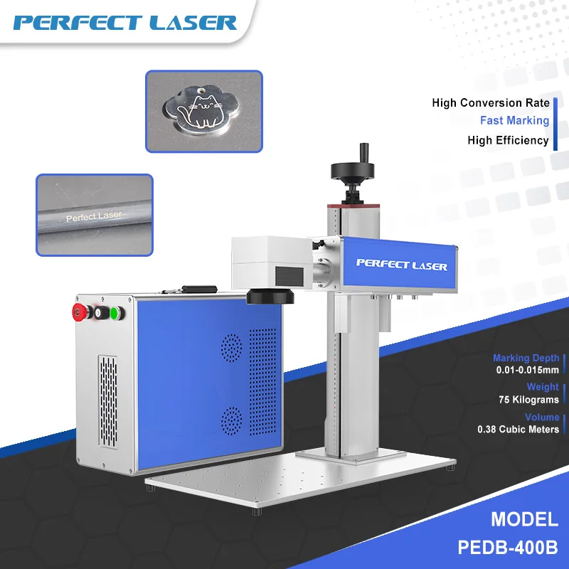 Perfect Laser 20W 30W 50W Raycus Max Jpt IPG Steel Plastic Fiber Laser Lazer Marker Marking Machine Engraver Etching for Metal