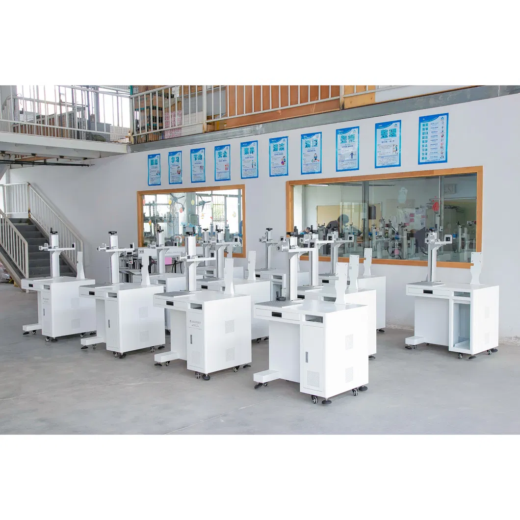 Monthly Deals Factory Fiber Laser Engraving Etching Machine with Rotary Chuck