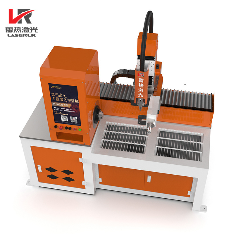 High Precision Semi-Automatic Three-Dimensional CNC 3D Fiber Laser Cutter Pipe Cutting Machine for Metal Quare /Oval/Round Tube