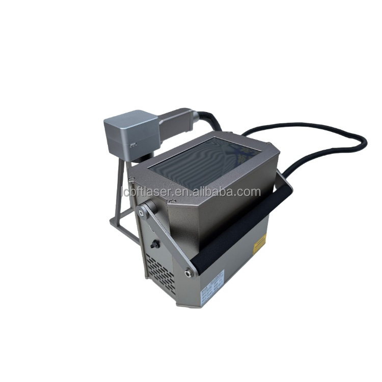 Portable Fiber Laser Marking Machine Small Size Handheld Metal Laser Engraver Machine 30W Factory