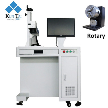 Monthly Deals Factory Fiber Laser Engraving Etching Machine with Rotary Chuck