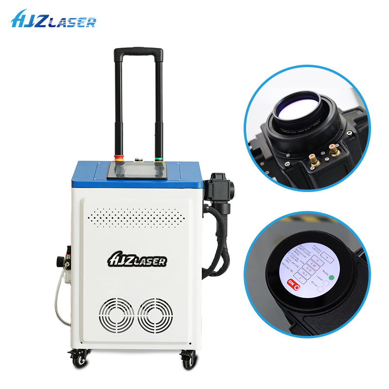 Hot Selling Pulsed Laser Cleaning Machine Price 300W 500W Luggage Type for Wood Metal Cleaning 2 Years Warranty
