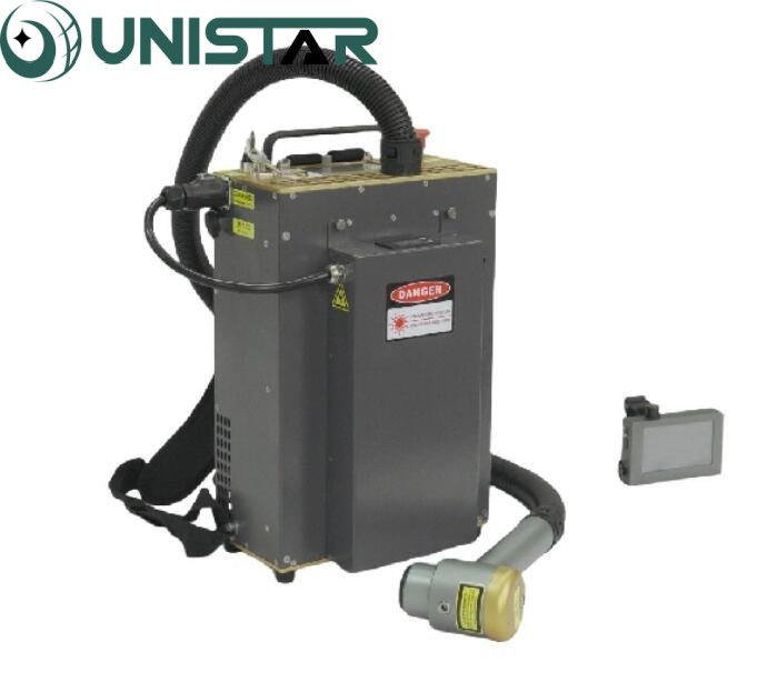 100W 200W Backpack High Quality Hand Held Pulse Laser Rust Remove Cleaning Machine Pulsed Fiber Laser Cleaning Machine