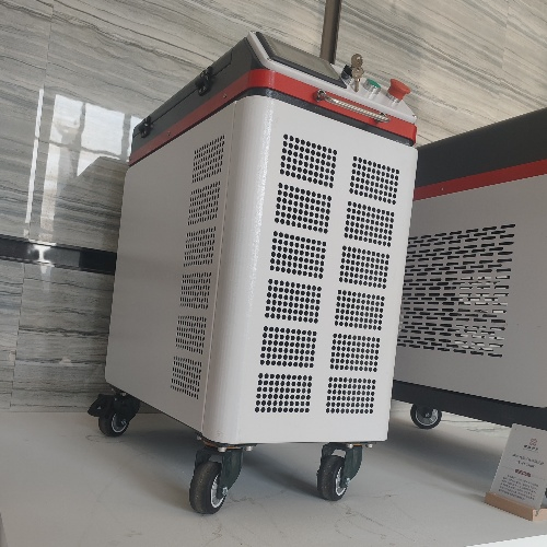 New 100W Cabinet Air-Cooled Pulse Laser Cleaning Machine Metal Pulsed 200W Fiber Laser Cleaning, Laser Cleaner Machine for Wood