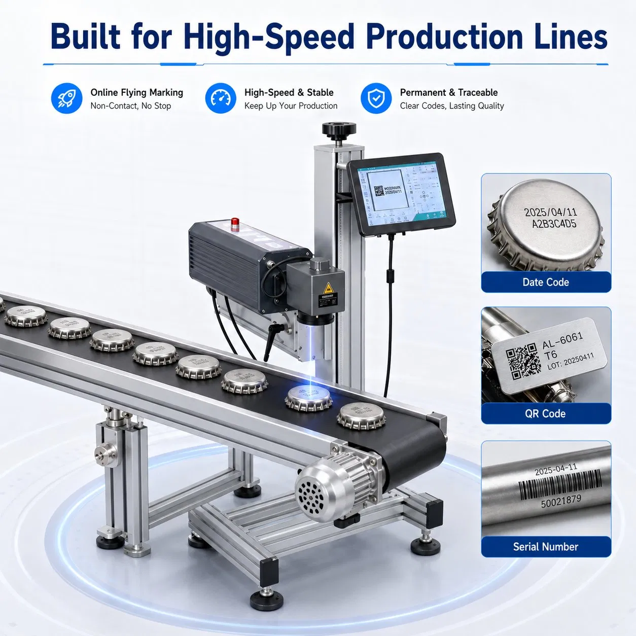 5W 10W UV Laser Marking Machine for Glass and Plastics