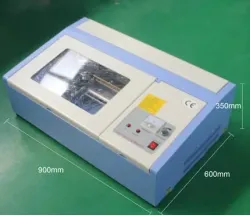 Mini Rubber Stamp CO2 Laser Engraving Cutting Machine