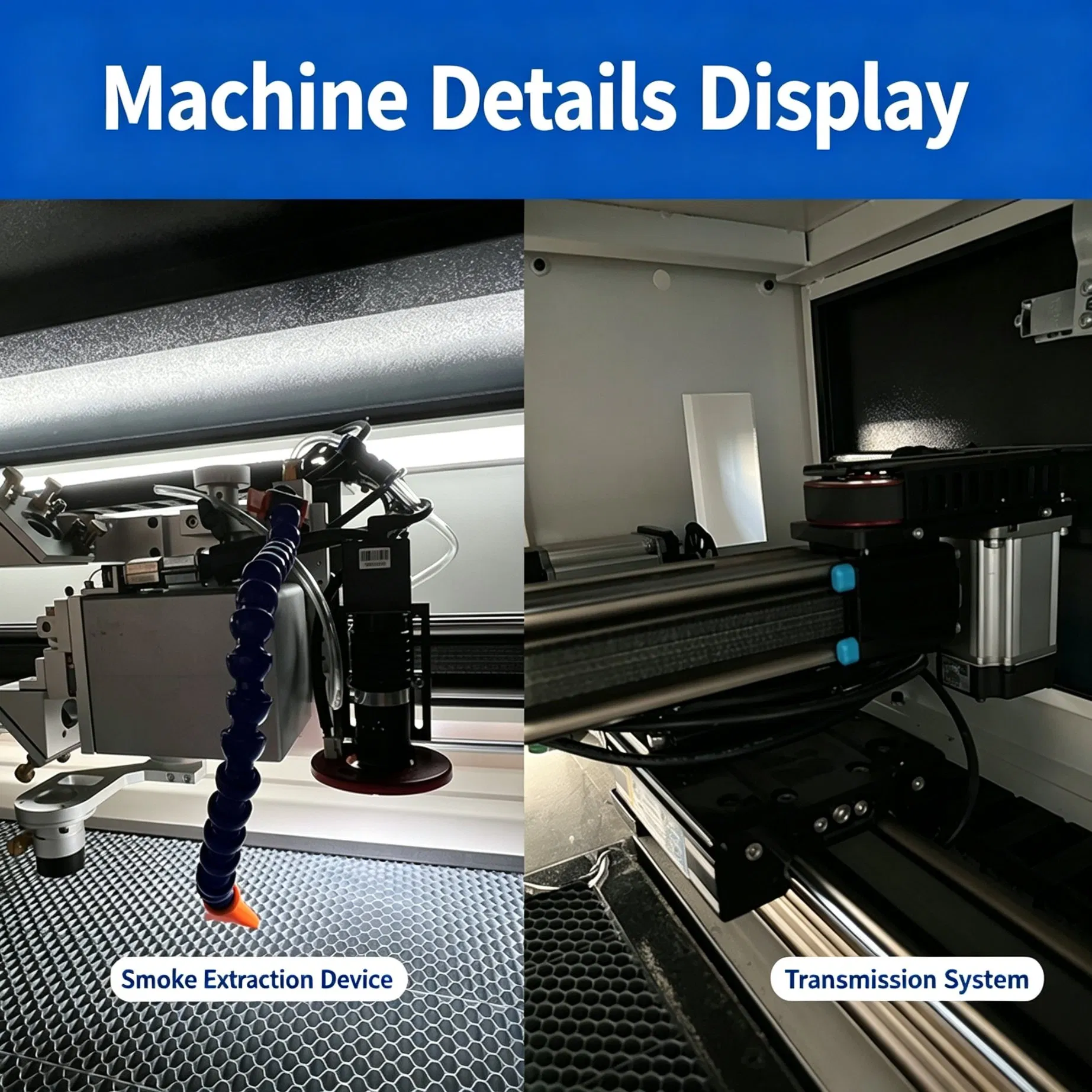 Full Flight Cutting CO2 Laser Marking Machine for Leather Engraving