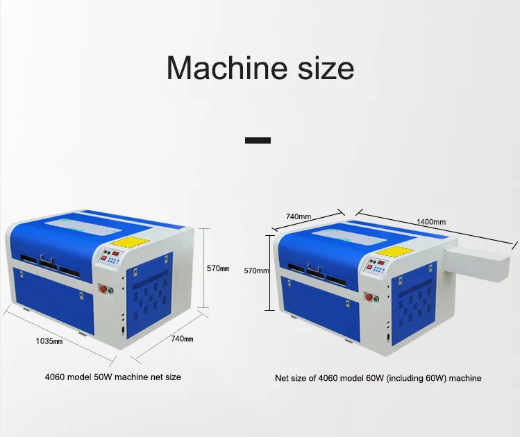 CNC CO2 Laser Engraving Cutting Machine K4060 for Wood Metal Rubber Acrylic Detail 3