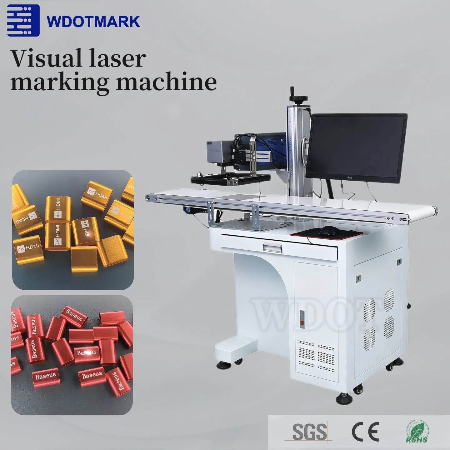 Professional Fiber CO2 UV Laser Etching Machine for Glass Material