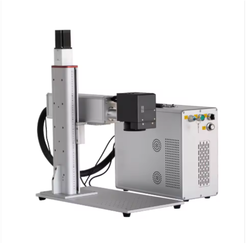 Lowe Price Portable Fiber Laser Marking Machine 50W on Metal Plastic Leather Laser Engraving Machine