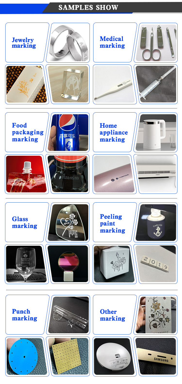 Marking Samples Gallery