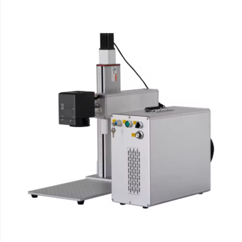 Lowe Price Portable Fiber Laser Marking Machine 50W on Metal Plastic Leather Laser Engraving Machine