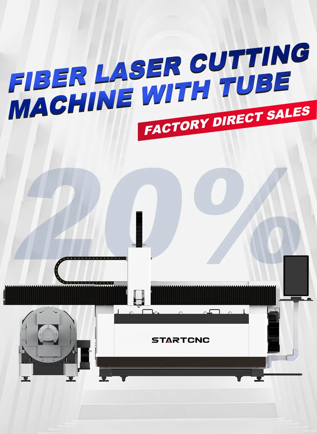 Fiber Laser Cutting CNC 3D Laser Tube Cutting Machine