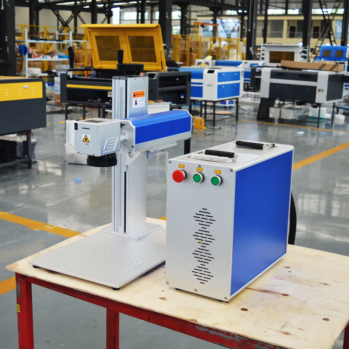 Factory Supply Industrial Integrated Desktop Portable CNC Metal Plastic Fiber UV CO2 Mopa Laser Marking Printing Engraving Carving Machine