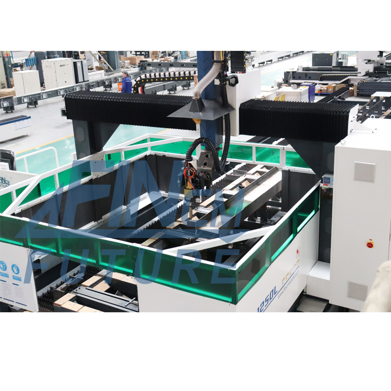 Fincm Structural Steel Construction Metal Steel Plate H Beam Bevel Drilling Hole Marking 12000W 20000W 30000W 3D Fiber Laser Cutting Machine 20kw