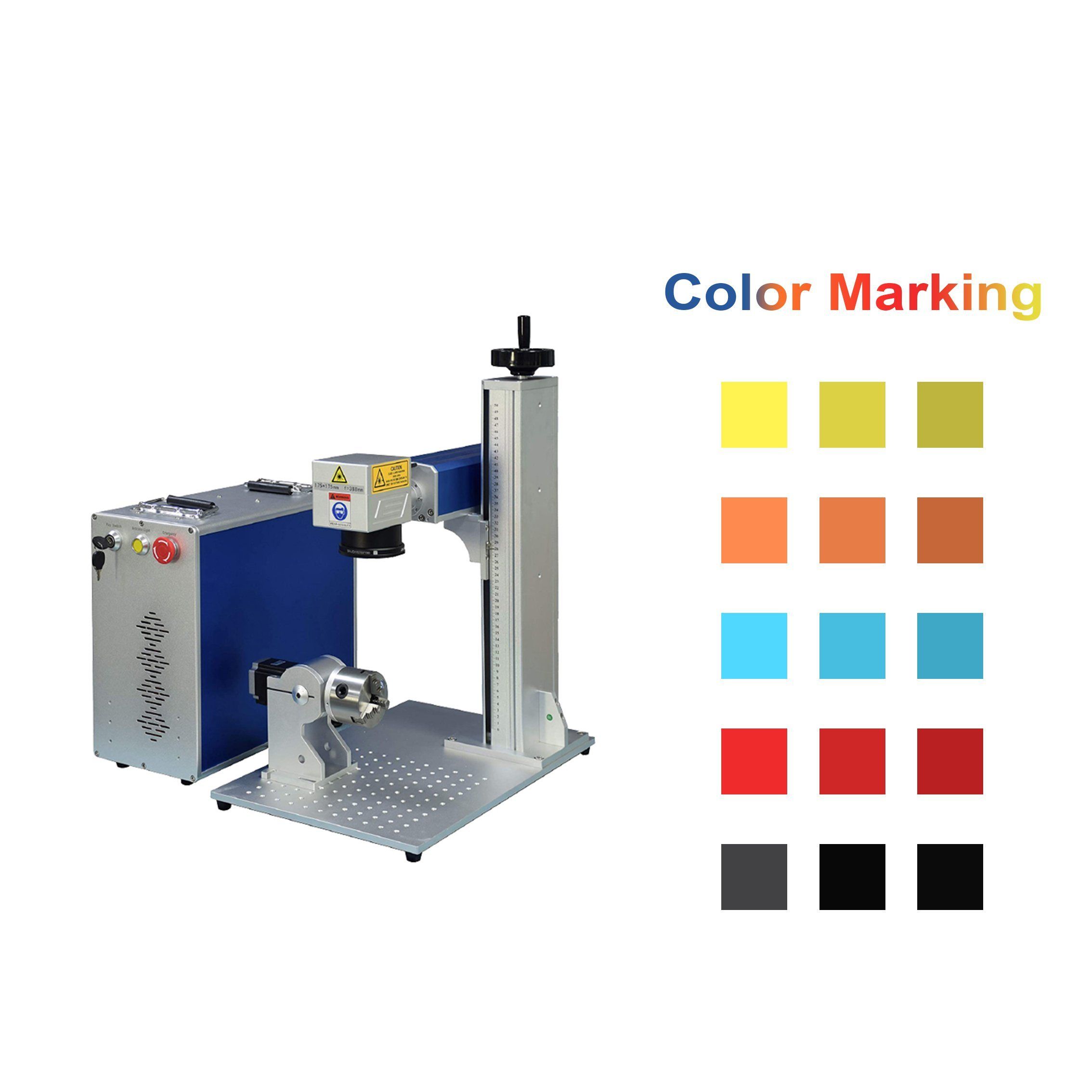 New 100W Portable Air-Cooled Fiber Laser Marking &amp; Engraving Machine with Deep Marking Supports DXF/BMP/DWG/DST/AI Files