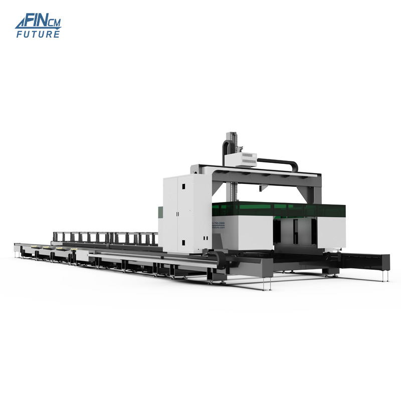 Fincm Structural Steel Construction Metal Steel Plate H Beam Bevel Drilling Hole Marking 12000W 20000W 30000W 3D Fiber Laser Cutting Machine 20kw