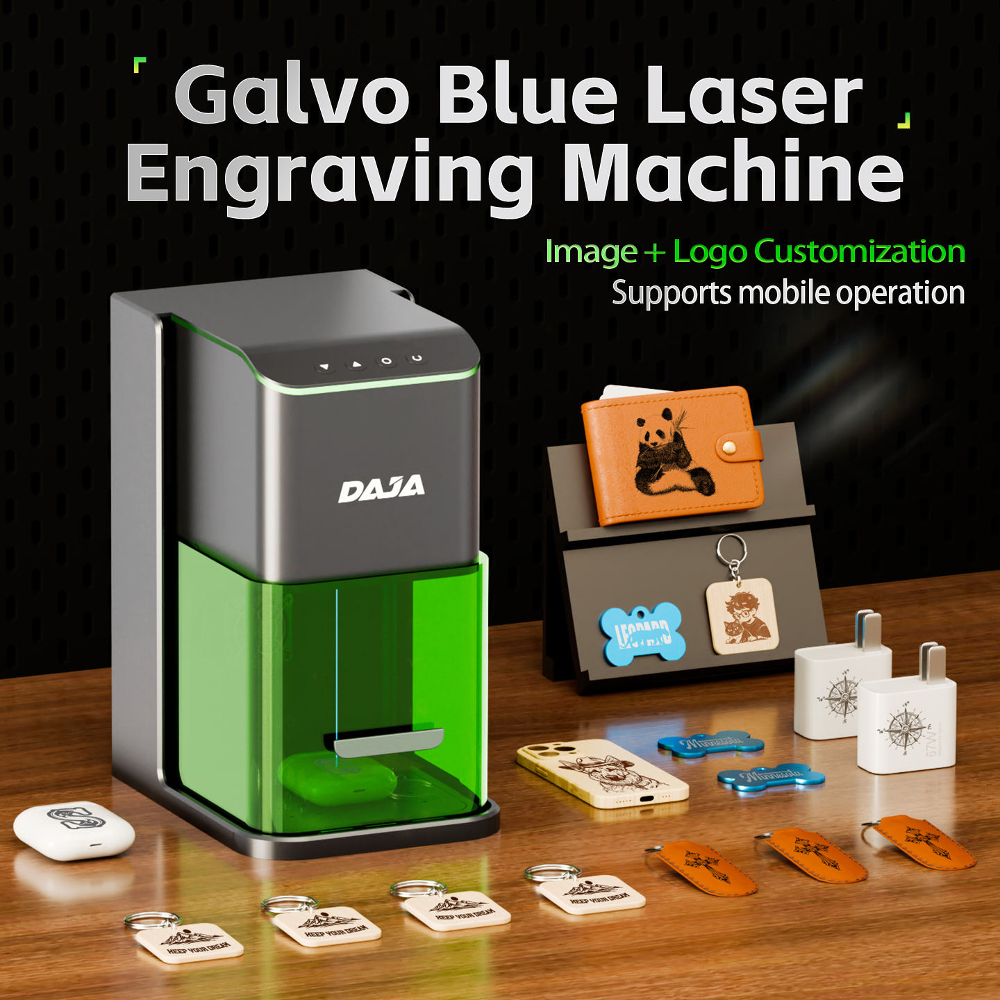CNC Small Fiber Laser Machine for Precision Jewelry Wood and Leather Engraving