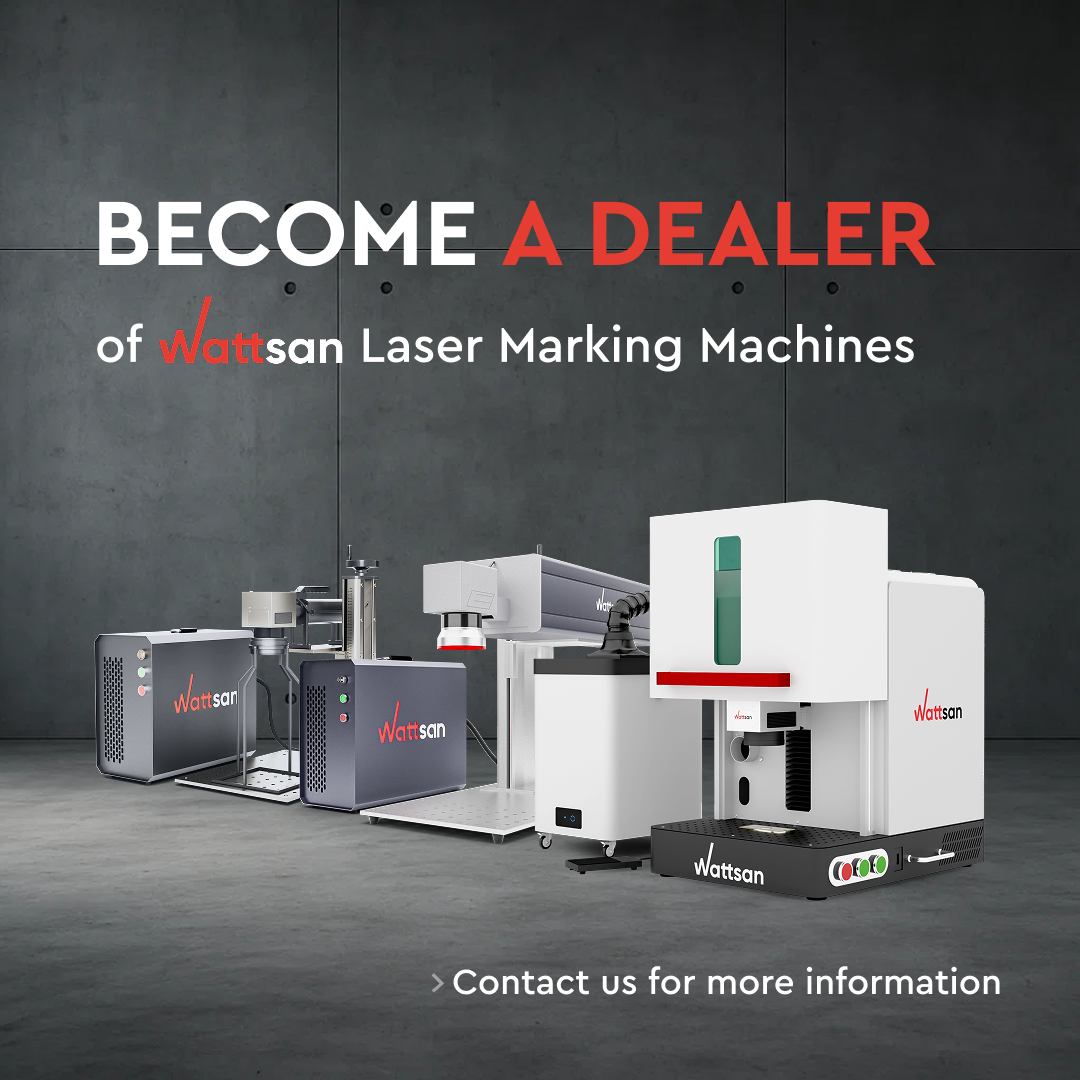 Wattsan FL Compact Fiber UV Laser Marking Engraving Machine New Condition Rotary 3D Support Customizable Sizes Mini