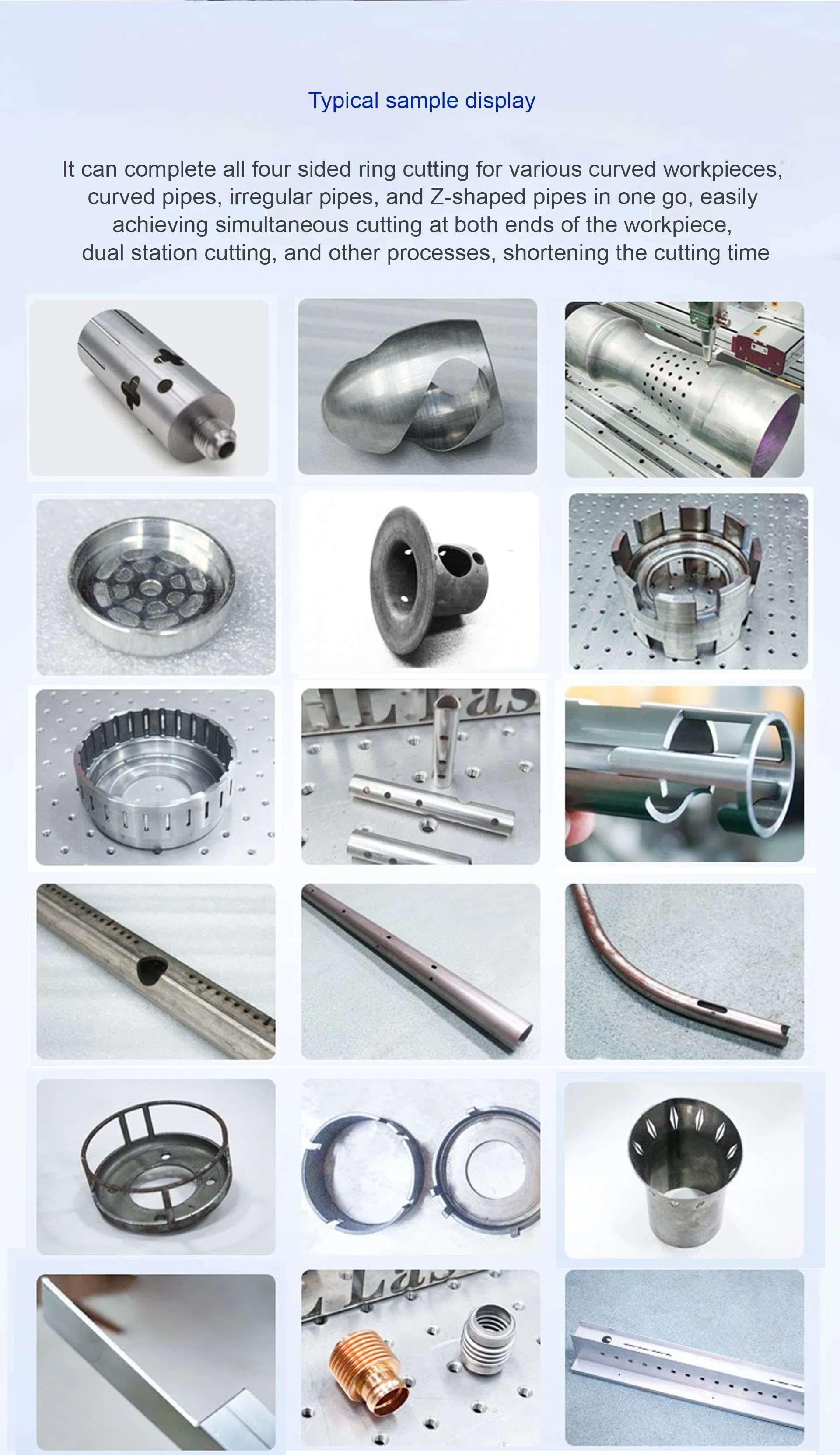 Small Laser Pipe Cutting Machine Precision Drilling Equipment for Metal &amp; Stainless Steel Supports Ai &amp; Plt Graphic Format
