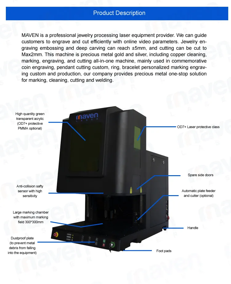 Fiber Laser Engraver Dimensions Detail