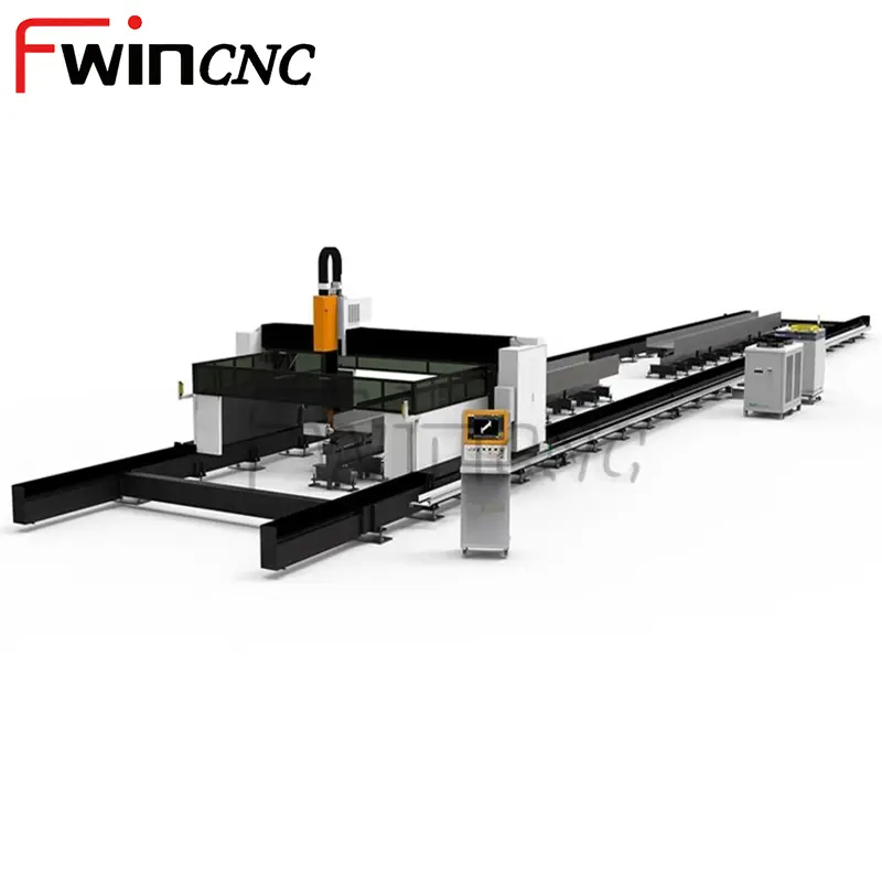 H-Beam Laser Cutting Machine I-Beam Channels Plate Large Format High Power 12kw 20kw 30kw 3D 5axis