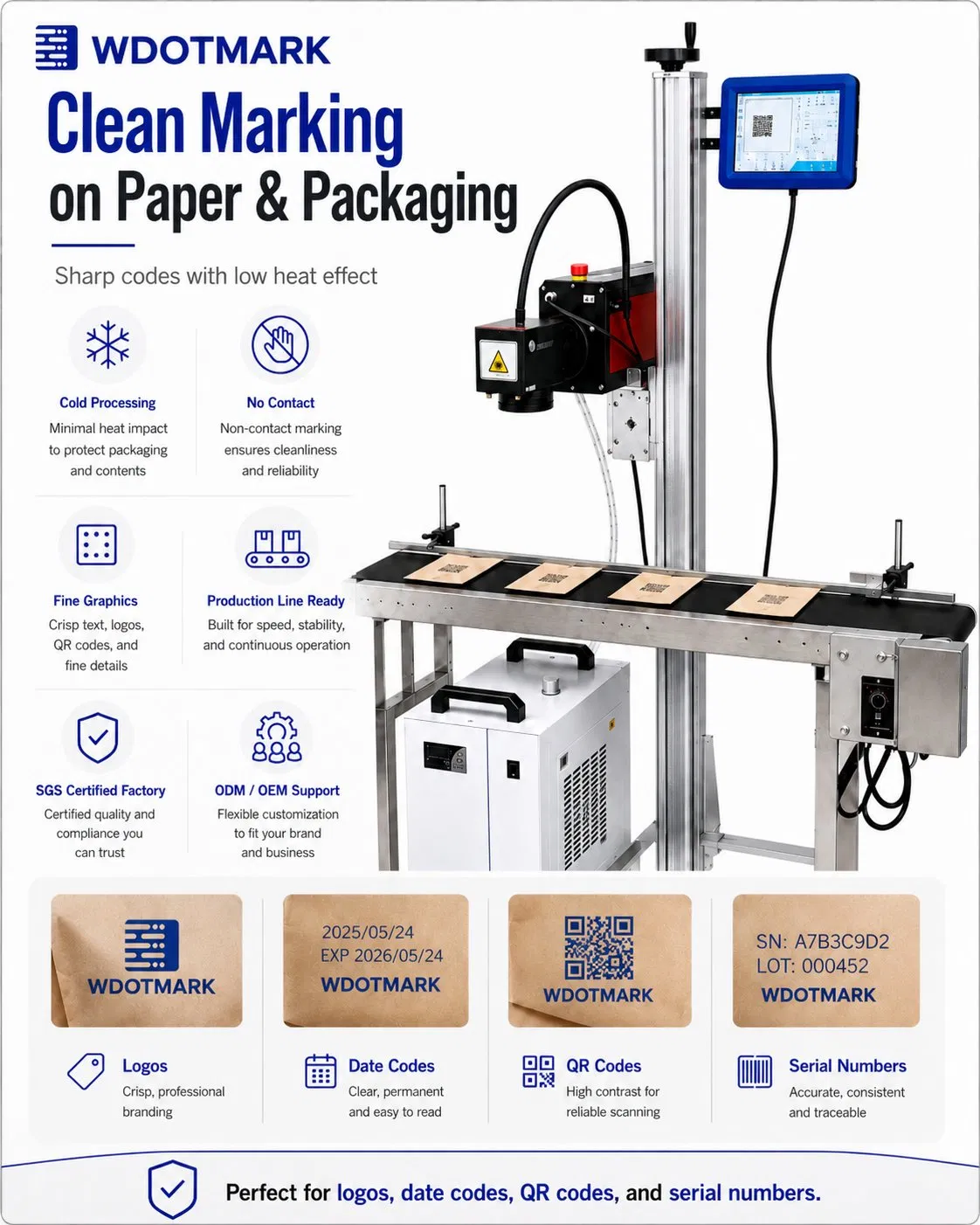 5W 10W UV Laser Marking Machine for Glass and Plastics