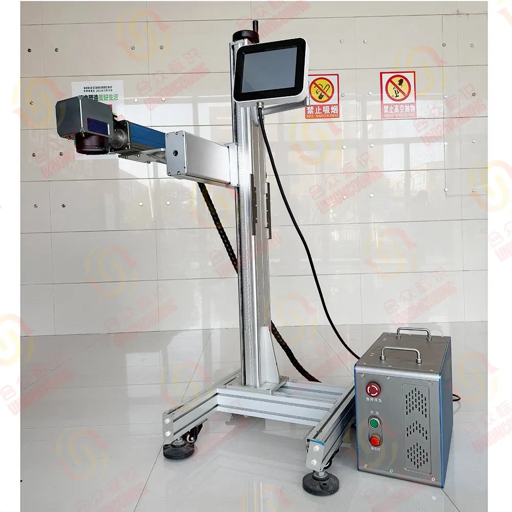 CO2 Laser Wire Marking Machine OEM All Material Laser Etching Machine for Plastic Marking Fiber Laser with Conveyor Belts 30 Watt Laser Batch Coding Machine
