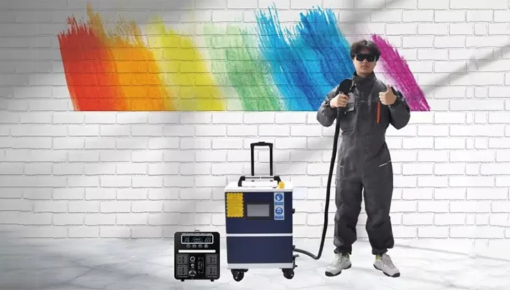 Portable Suitcase Pulsed Laser Cleaning Machine for Metal Rust and Paint Removal