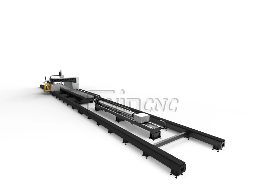 H-Beam Laser Cutting Machine I-Beam Channels Plate Large Format High Power 12kw 20kw 30kw 3D 5axis