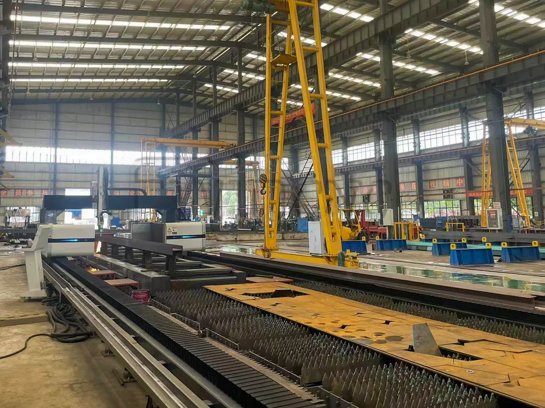H-Beam Laser Cutting Machine I-Beam Channels Plate Large Format High Power 12kw 20kw 30kw 3D 5axis