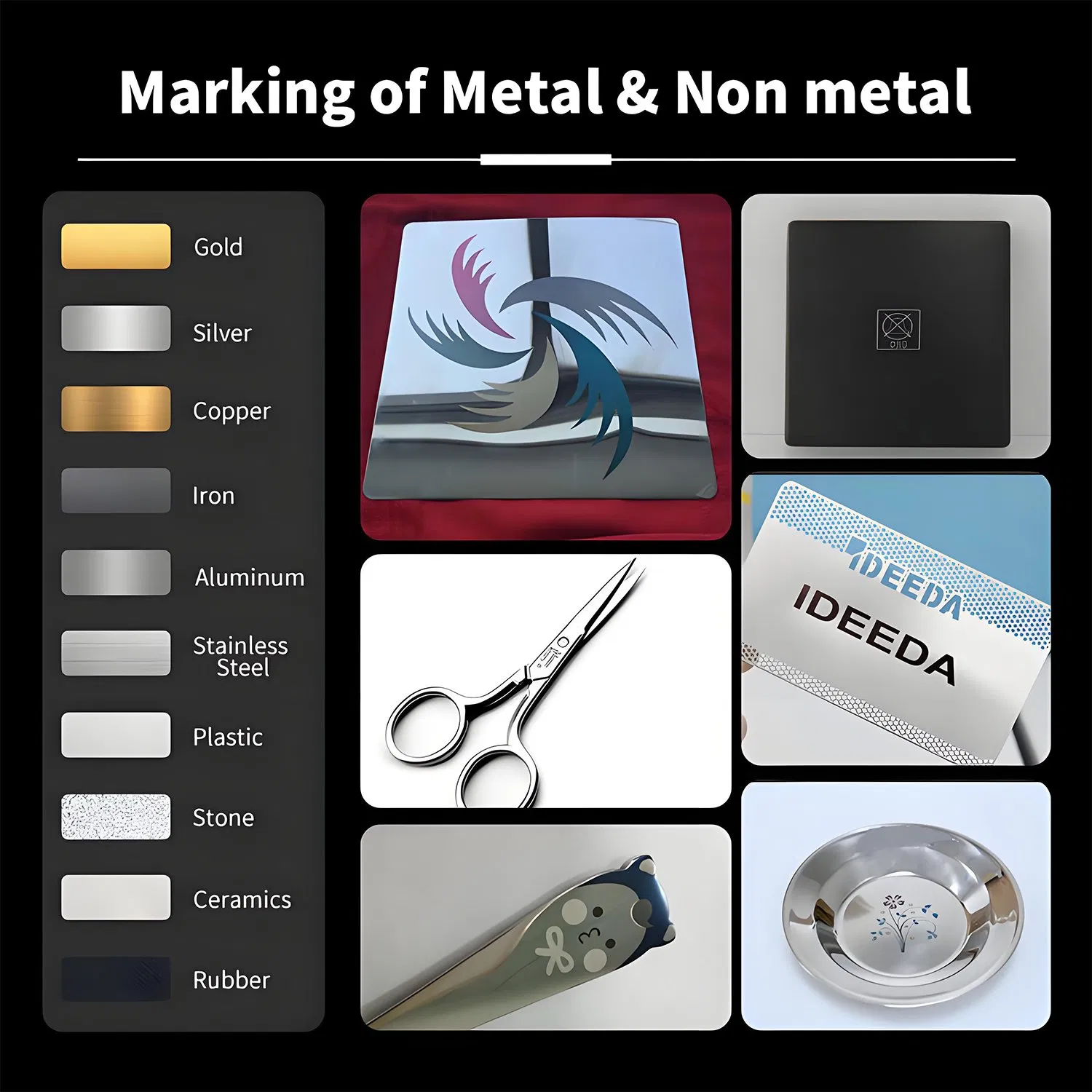 Factory Supply Industrial Cabinet Desktop 3D Portable Mini CNC Metal Steel Plastic Printer Jewelry Engraving Printing UV CO2 Mopa Fiber Laser Marking Machine