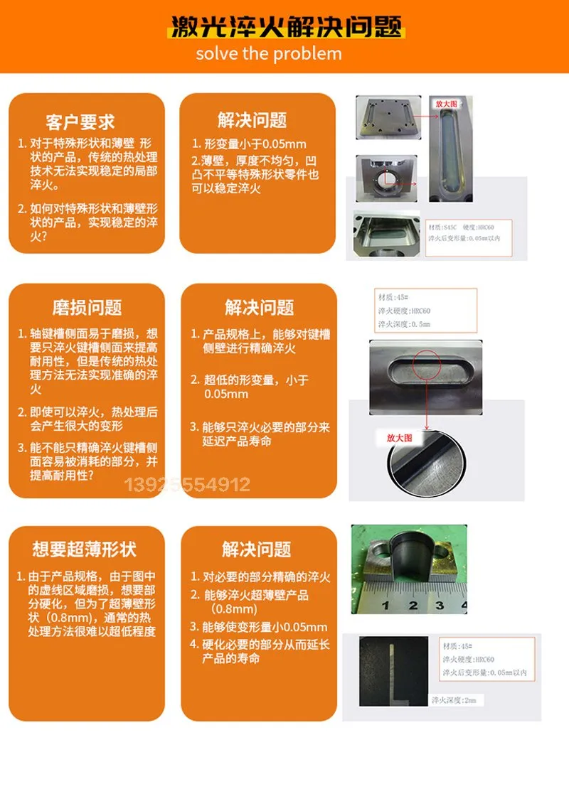 Mould Surface Laser Hardening Quenching Machine for Mold Blade Gear Bear