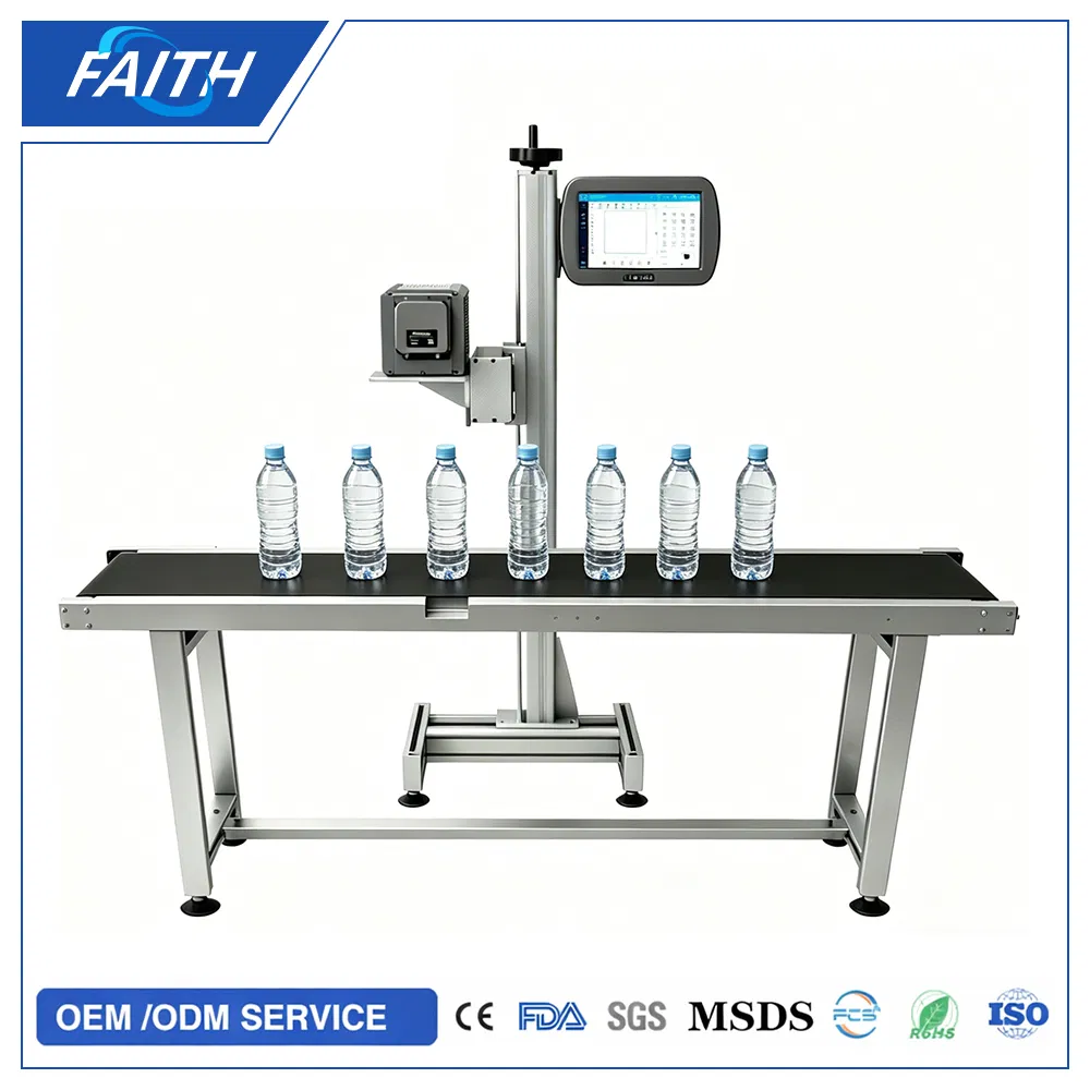 Faith Factory Supply Fiber/UV/CO2 Laser Marking Machine for Metal, Auto Parts, Batch Code, Qr Code, Date, Character Marking on PVC/PE/PP Materials