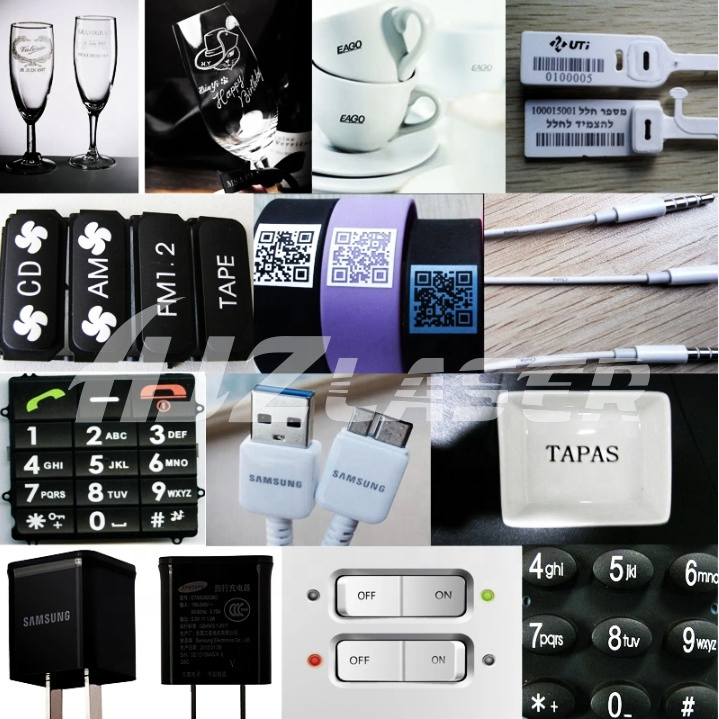 High-Speed UV Flying Laser Marking Machine Low Factory Price 10W Power Cables Galvo Print Pattern for Glass Industry