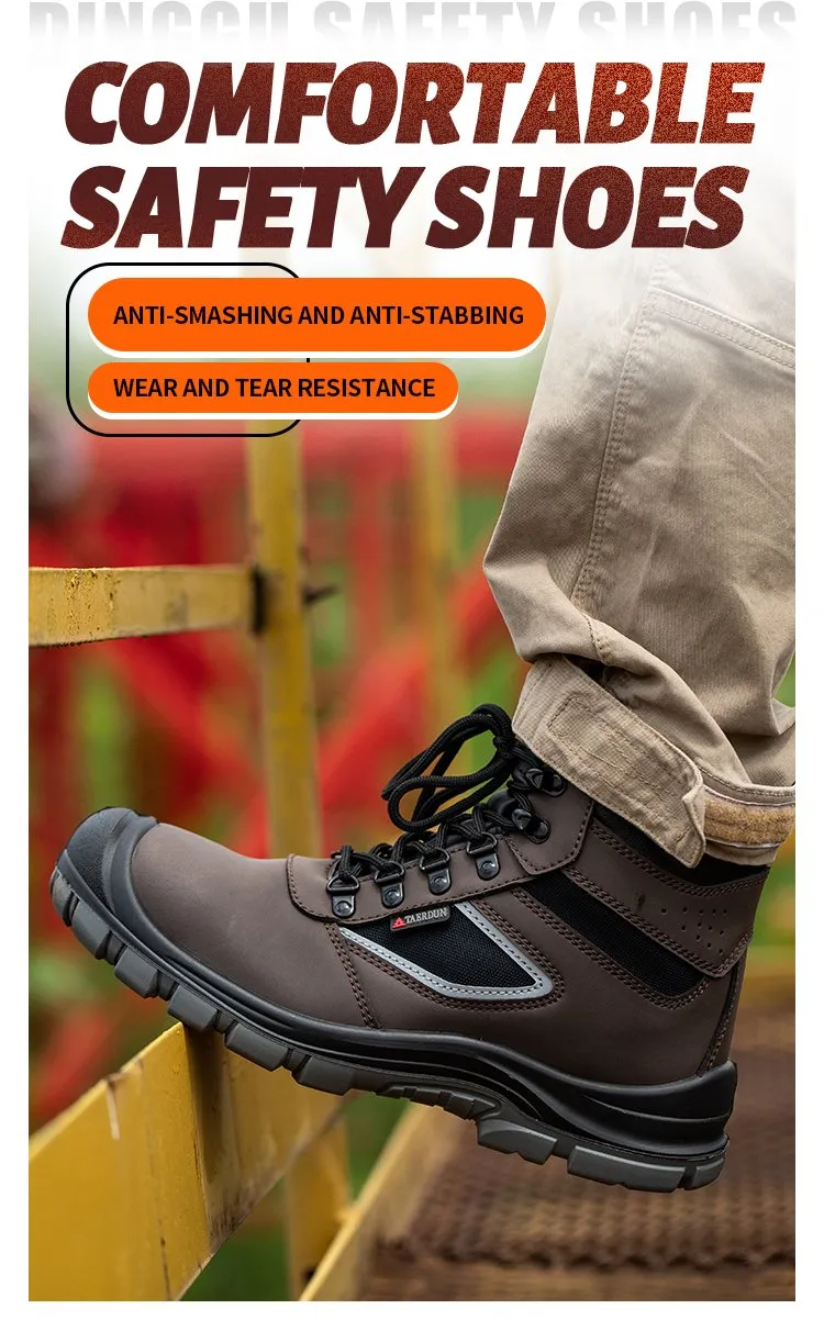 Zapatos de trabajo de seguridad impermeables con punta de acero para adelantarse