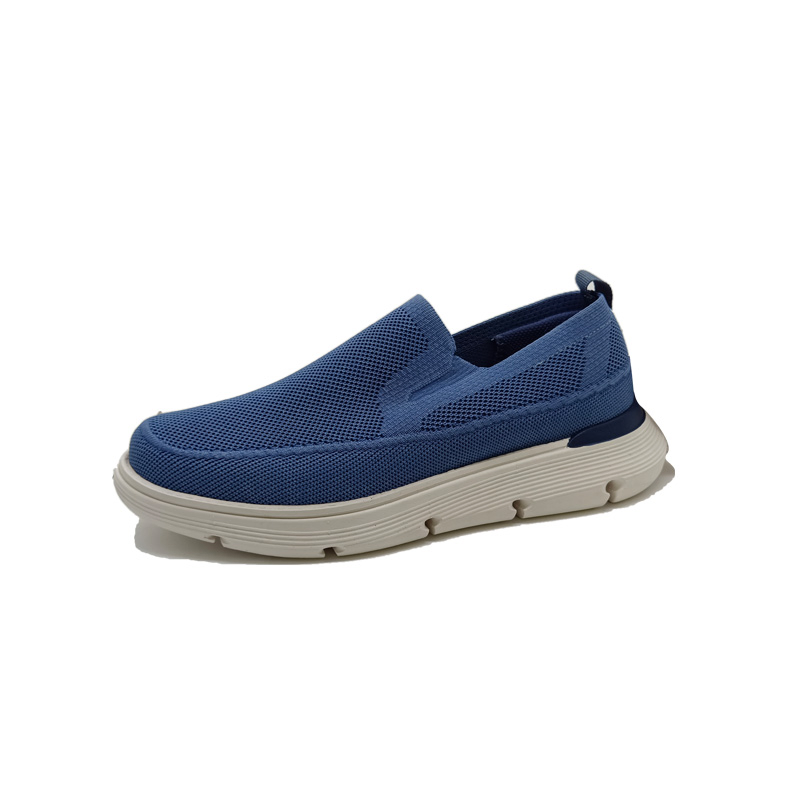 Zapatos casuales de hombre sin cordones, diseño de malla, transpirables, mantienen los pies frescos, zapatos deportivos casuales